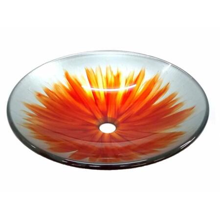 EDEN BATH Orange Blossom Glass Vessel Sink EB_GS38